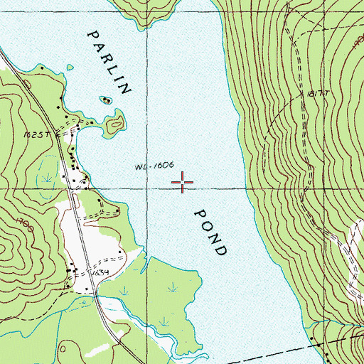 Topographic Map of Parlin Pond, ME
