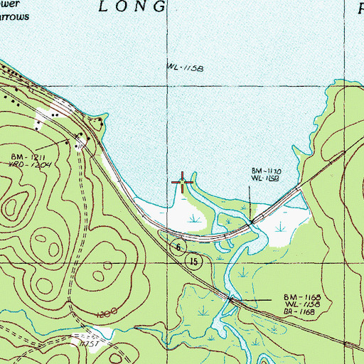 Topographic Map of Parlin Stream, ME