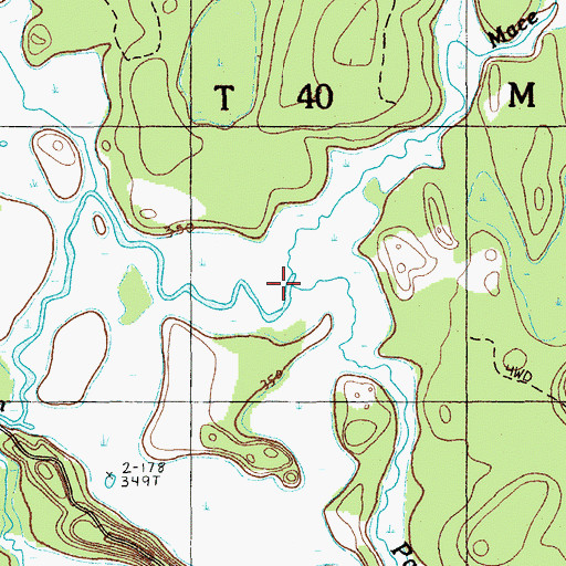 Topographic Map of Partridge Brook, ME