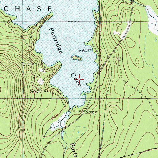 Topographic Map of Partridge Cove, ME