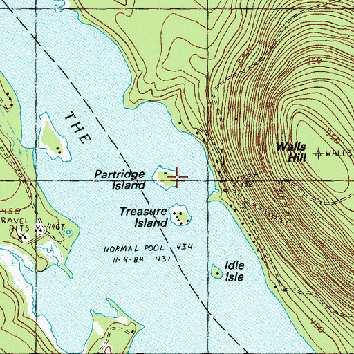 Topographic Map of Partridge Island, ME