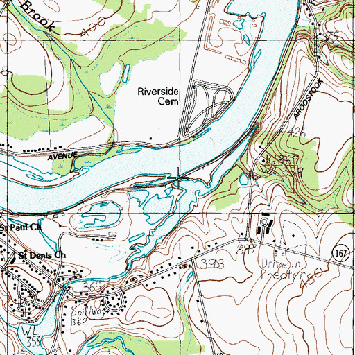 Topographic Map of Pattee Brook, ME