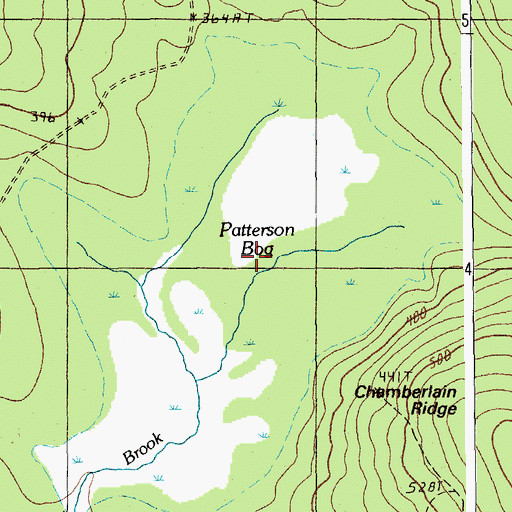Topographic Map of Patterson Bog, ME
