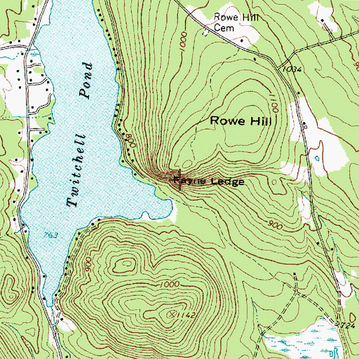 Topographic Map of Payne Ledge, ME