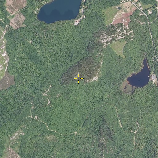 Aerial/Satellite Image of Peaked Mountain, ME