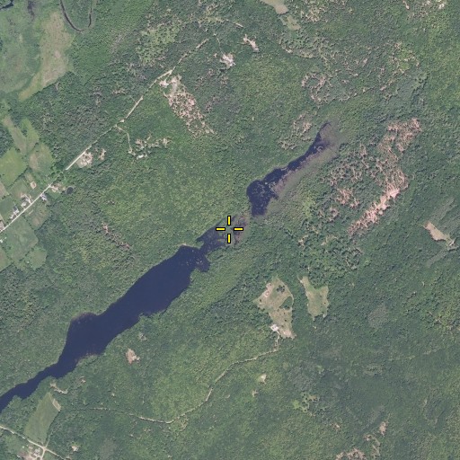 Aerial/Satellite Image of Pease Brook, ME