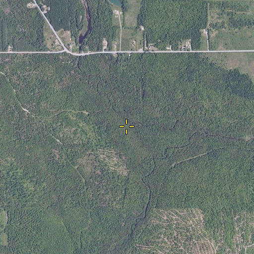 Aerial/Satellite Image of Peavey Brook, ME