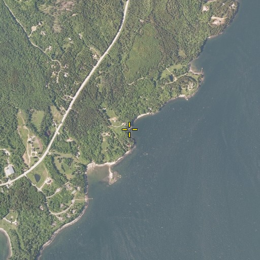 Aerial/Satellite Image of Pebble Beach, ME