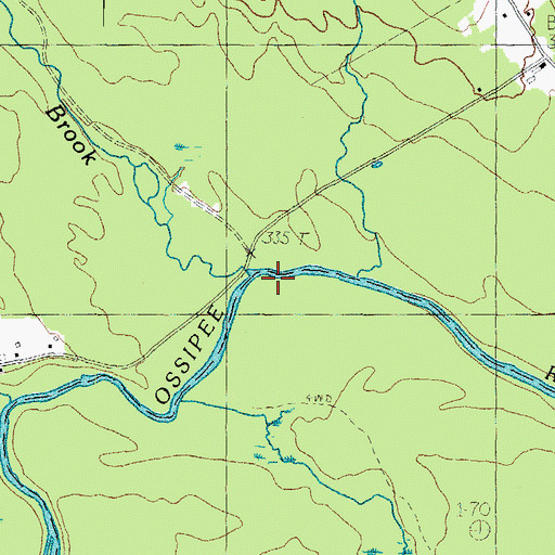 Topographic Map of Pendexter Brook, ME
