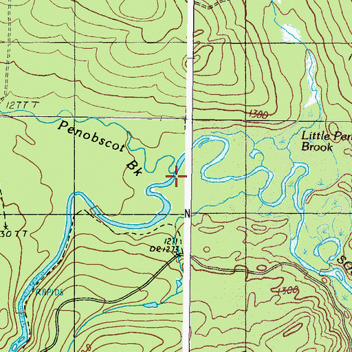Topographic Map of Penobscot Brook, ME