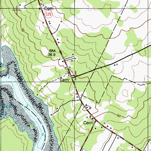 Topographic Map of Penobscot Church, ME