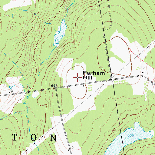 Topographic Map of Perham Hill, ME