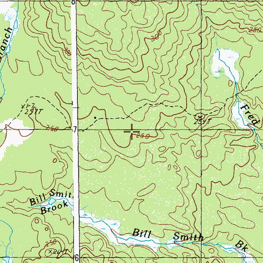 Topographic Map of Pineo Camp, ME