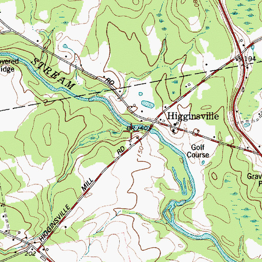 Topographic Map of Piper Brook, ME