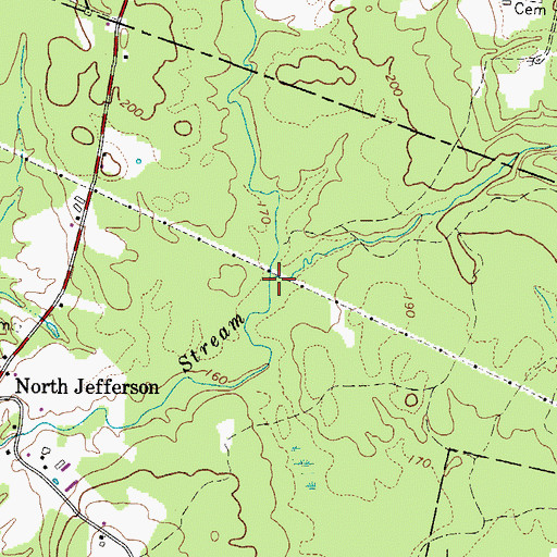 Topographic Map of Pitcher Brook, ME