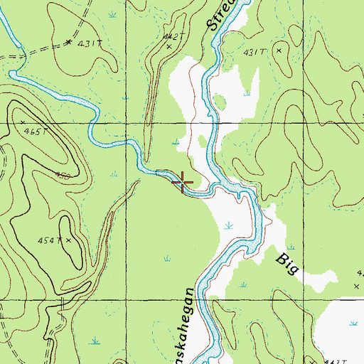 Topographic Map of Pleasant Brook, ME