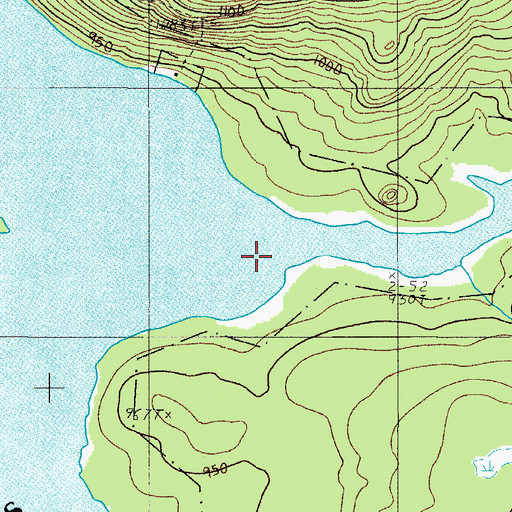 Topographic Map of Pleasant Stream, ME