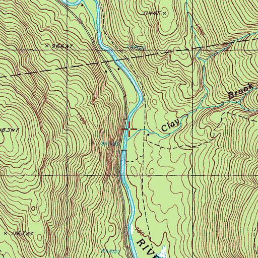 Topographic Map of Poplar Brook, ME
