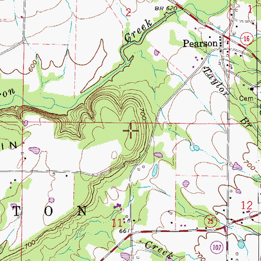 Topographic Map of Bettis Mountain, AR