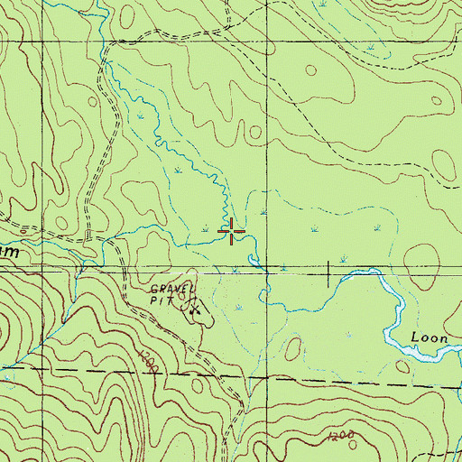 Topographic Map of Post Brook, ME