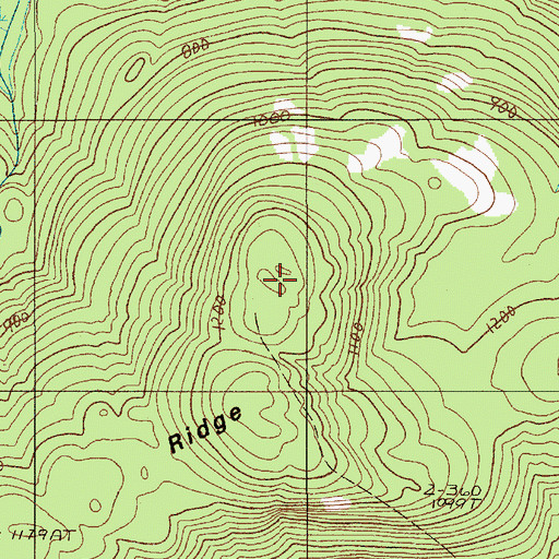 Topographic Map of Potaywadjo Ridge, ME