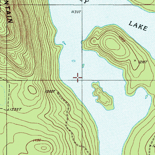 Topographic Map of Priestly Lake, ME
