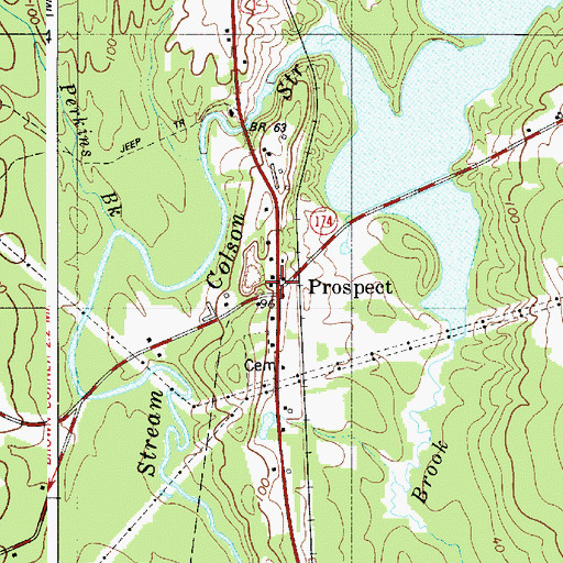 Topographic Map of Prospect, ME