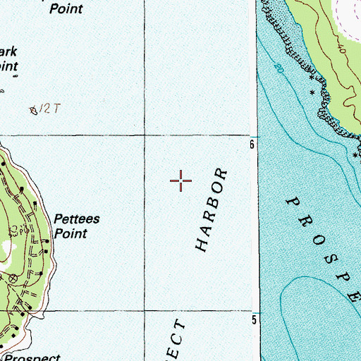Topographic Map of Prospect Harbor, ME
