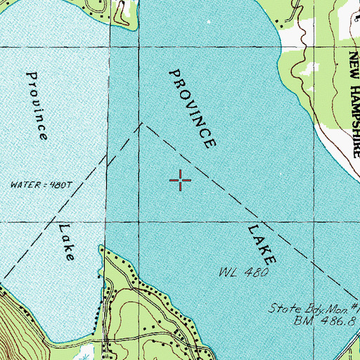 Topographic Map of Province Lake, NH
