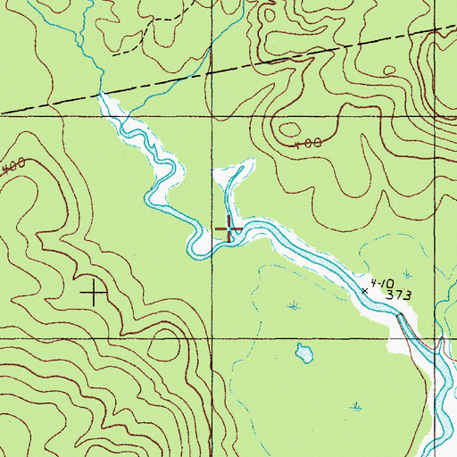 Topographic Map of Pug Hole Brook, ME