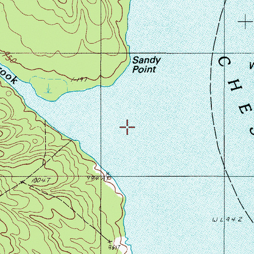 Topographic Map of Quaker Brook, ME