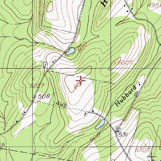 Topographic Map of Quaker Hill, ME