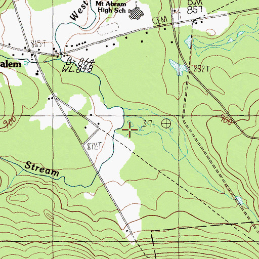 Topographic Map of Quick Stream, ME