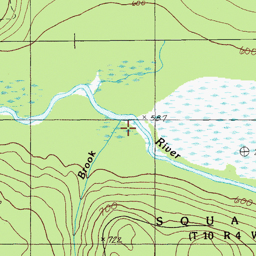 Topographic Map of Quinsy Brook, ME