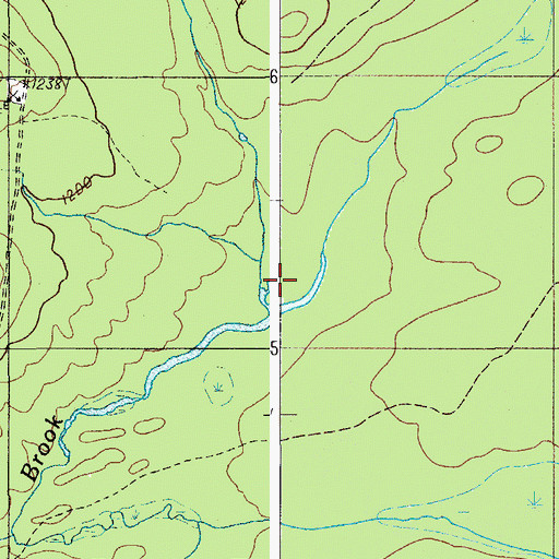 Topographic Map of Ragged Brook, ME