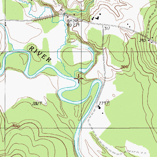 Topographic Map of Rapid Brook, ME