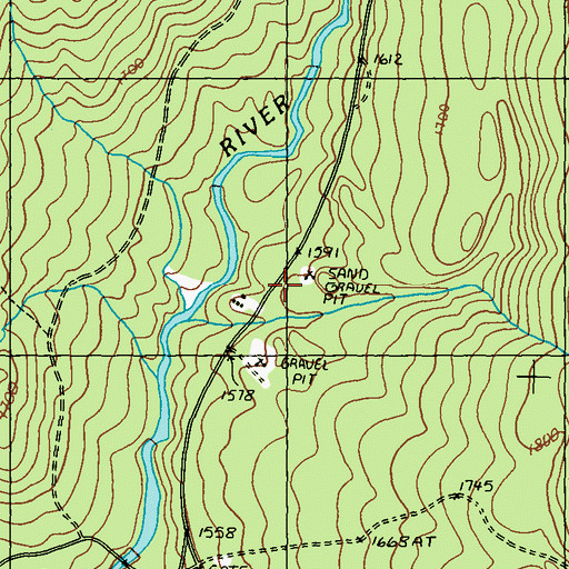Topographic Map of Realty (historical), ME