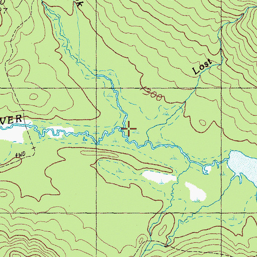 Topographic Map of Red Brook, ME