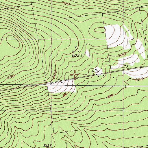 Topographic Map of Red School, ME