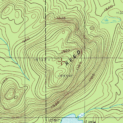 Topographic Map of Reed Mountain, ME