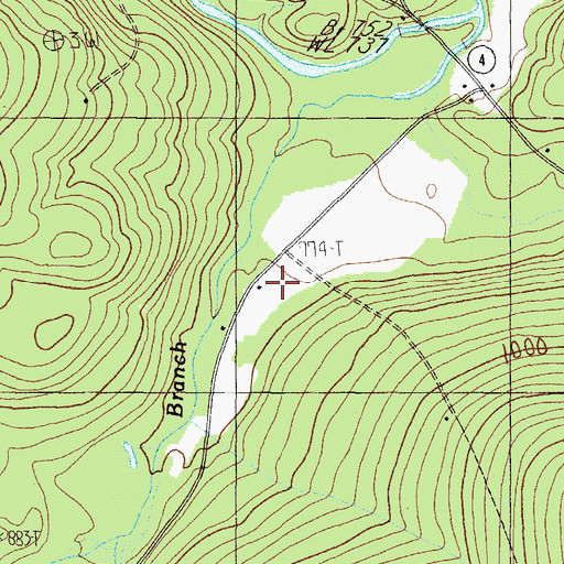 Topographic Map of Reed School, ME