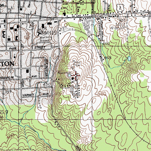 Topographic Map of Reservoir Hill, ME