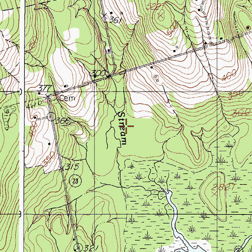 Topographic Map of Ripley Stream, ME
