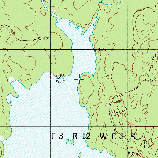 Topographic Map of Ripogenus Stream, ME