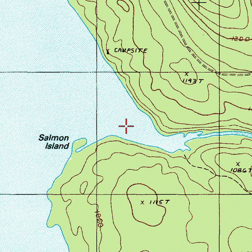 Topographic Map of Roach River, ME