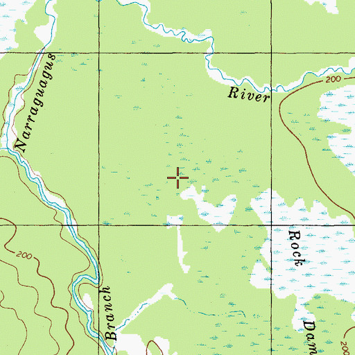 Topographic Map of Rock Dam Heath, ME