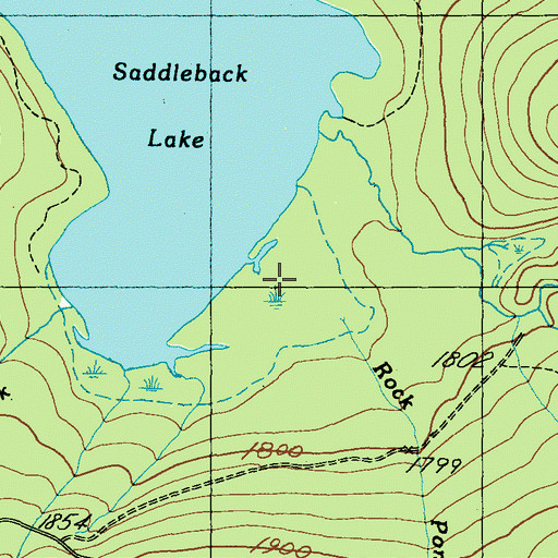 Topographic Map of Rock Pond Stream, ME