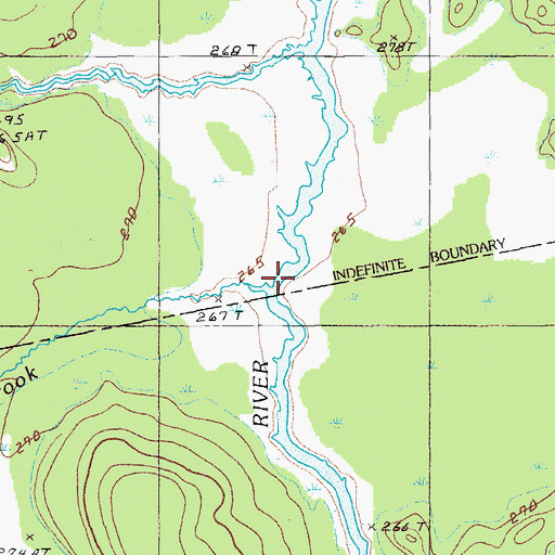Topographic Map of Rocky Brook, ME
