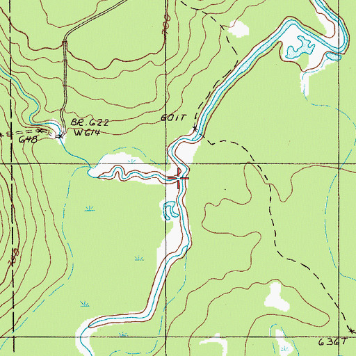 Topographic Map of Rocky Brook, ME