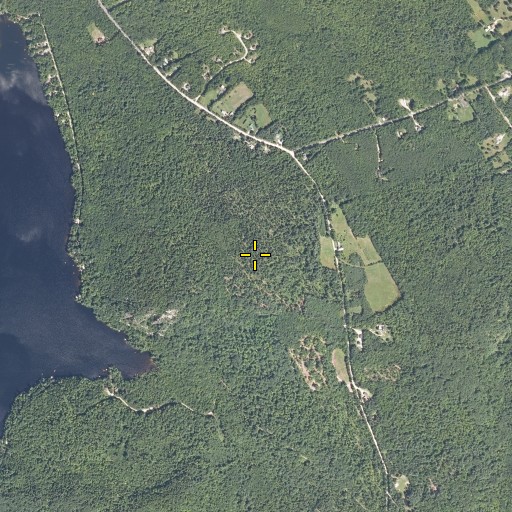 Aerial/Satellite Image of Rowe Hill, ME